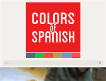 Tablet Screenshot of colorsofspanish.org